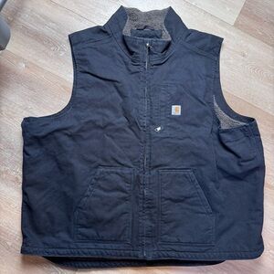 Carhartt Men’s Sherpa Line Vest Size 4XL Black